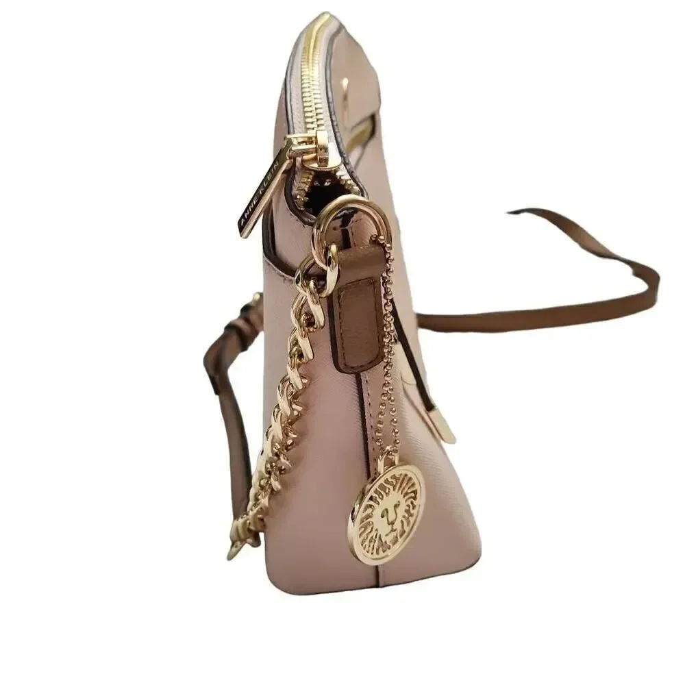 Anne Klein Ladies Pink, Gold & Tan Shoulder Bag